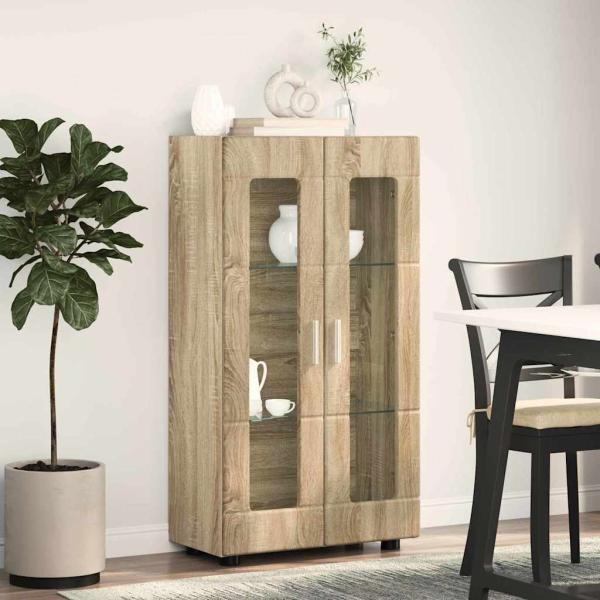 Sideboard mit Tür Sonoma-Eiche 55,5 x 29 x 100 cm Holzwerkstoff