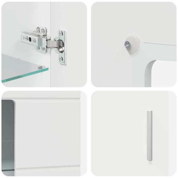 Sideboard Hochglanz Weiß 55,5 x 29 x 100 cm Holzwerkstoff