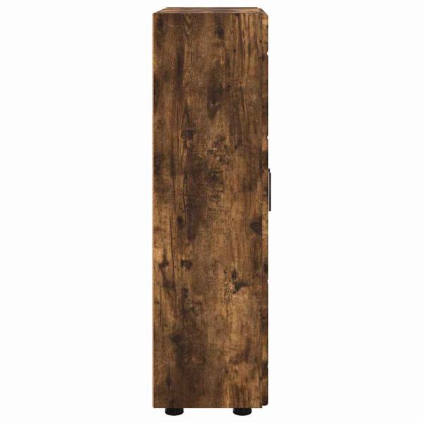 ARDEBO.de - Sideboard Geräucherte Eiche 55,5 x 29 x 100 cm Holzwerkstoff