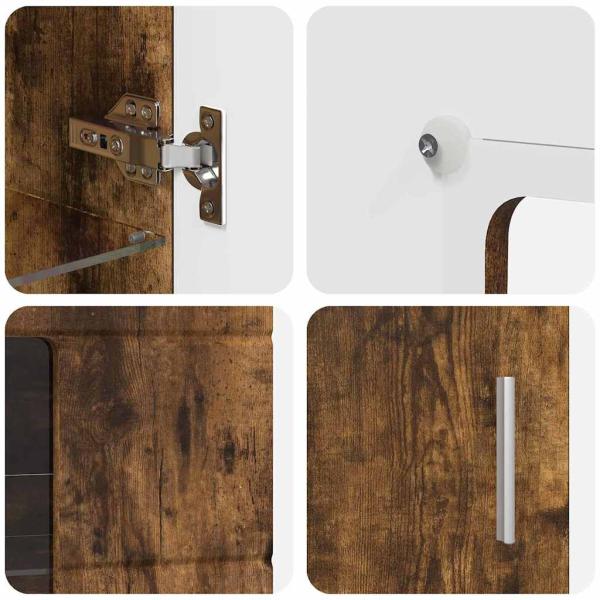 Sideboard Geräucherte Eiche 55,5 x 29 x 100 cm Holzwerkstoff