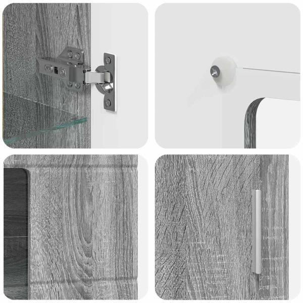 Sideboard Graues Sonoma 55,5 x 29 x 100 cm Holzwerkstoff