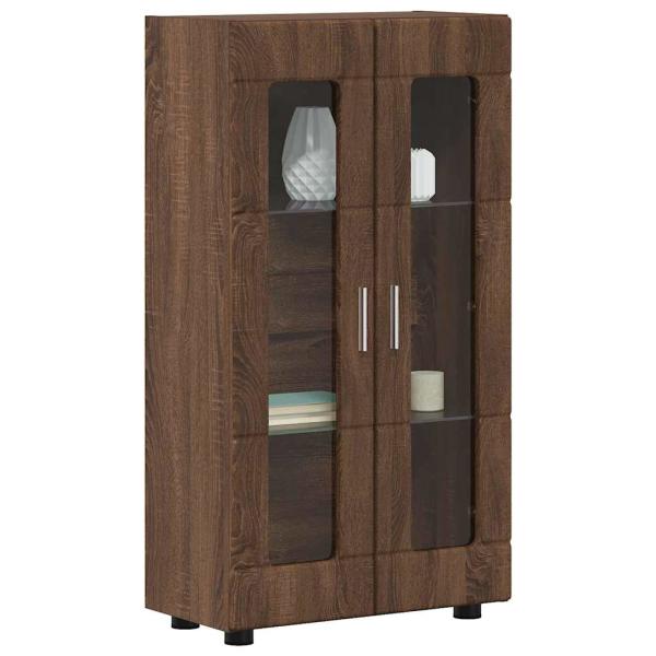 Sideboard Braun Eichen-Optik 55,5 x 29 x 100 cm Holzwerkstoff