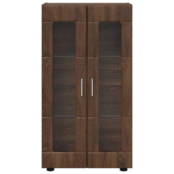 Sideboard Braun Eichen-Optik 55,5 x 29 x 100 cm Holzwerkstoff