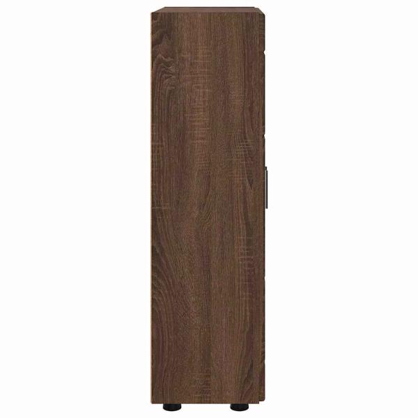 Sideboard Braun Eichen-Optik 55,5 x 29 x 100 cm Holzwerkstoff