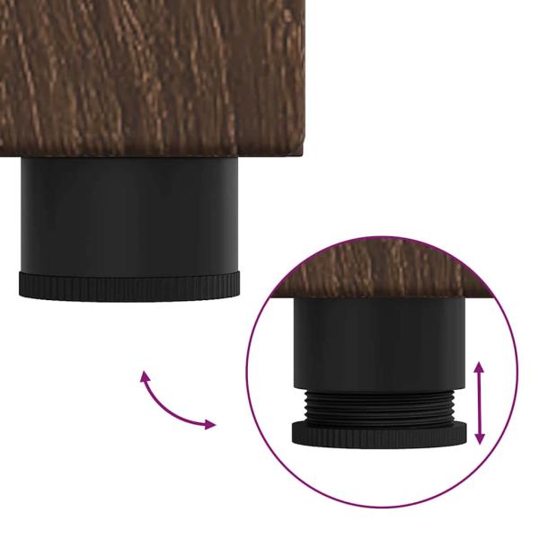 Sideboard Braun Eichen-Optik 55,5 x 29 x 100 cm Holzwerkstoff