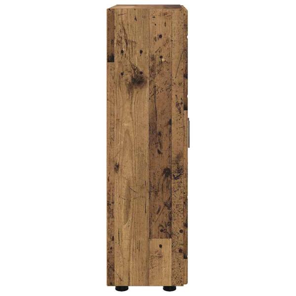 ARDEBO.de - Sideboard mit Regal Altholz 55,5 x 29 x 100 cm Holzwerkstoff