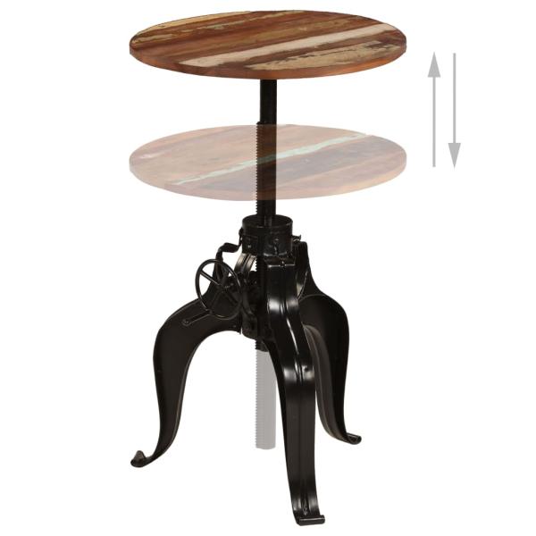 Bartisch Altholz Massiv 60x(76-110) cm