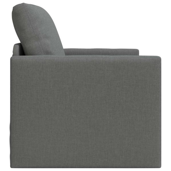 Klappsofa Bett Dunkelgrau 74 x 77 x 81 cm Stoff
