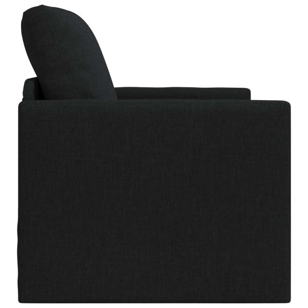 Klappsofa Bett Schwarz 74 x 77 x 81 cm Stoff