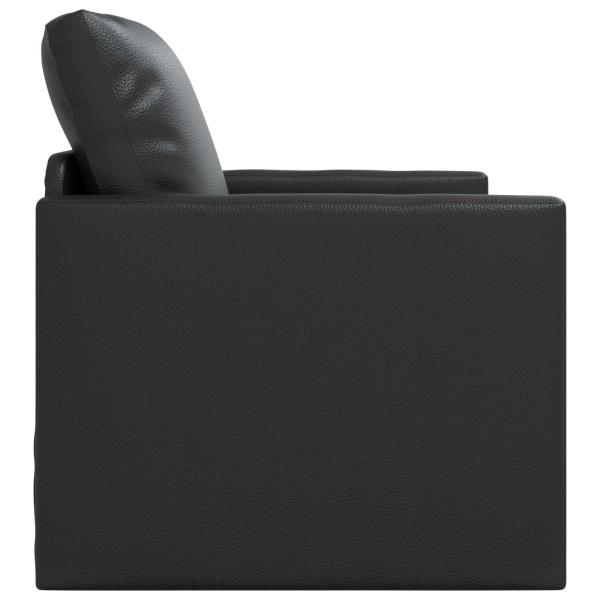 Klappsofa Bett Schwarz 74 x 77 x 81 cm PVC