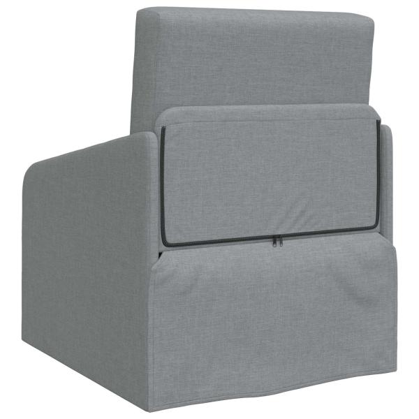 Klappsofa Bett Hellgrau 65 x 80 x 83 cm Stoff