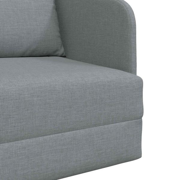 Klappsofa Bett Hellgrau 65 x 80 x 83 cm Stoff