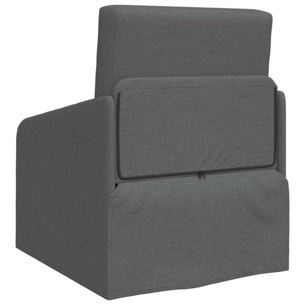 Klappsofa Bett Dunkelgrau 65 x 80 x 83 cm Stoff