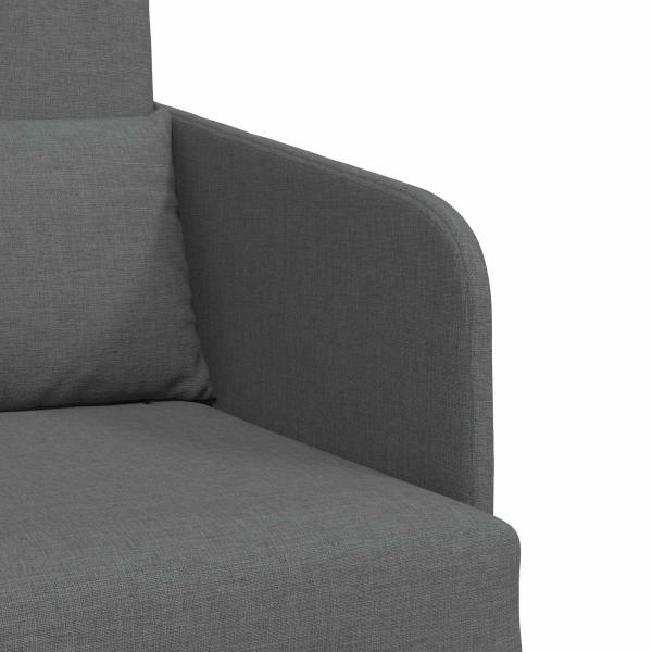 Klappsofa Bett Dunkelgrau 65 x 80 x 83 cm Stoff