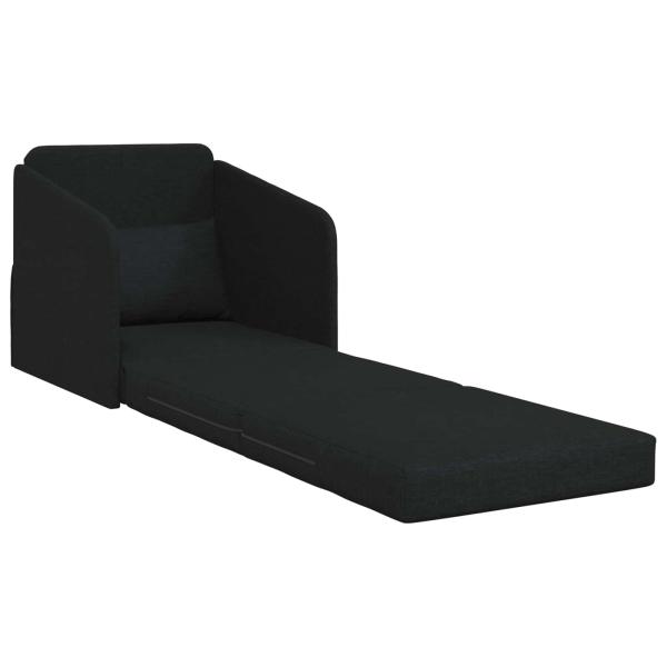 Klappsofa Bett Schwarz 65 x 80 x 83 cm Stoff