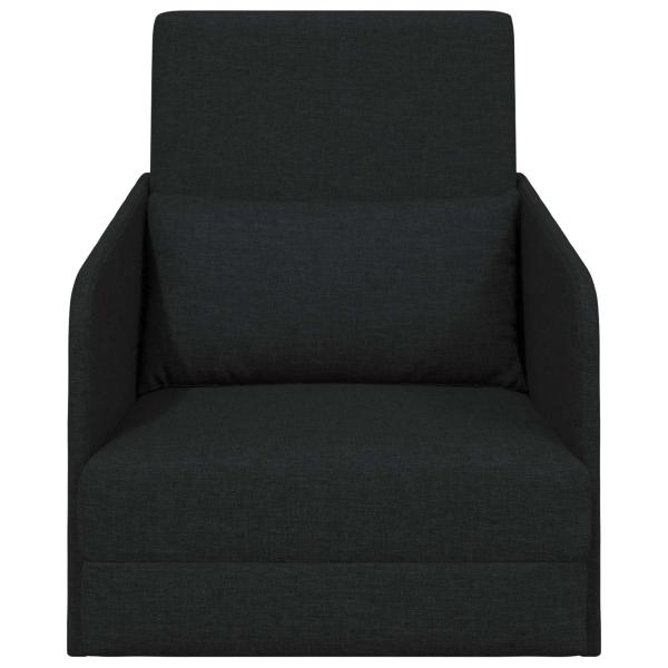 Klappsofa Bett Schwarz 65 x 80 x 83 cm Stoff