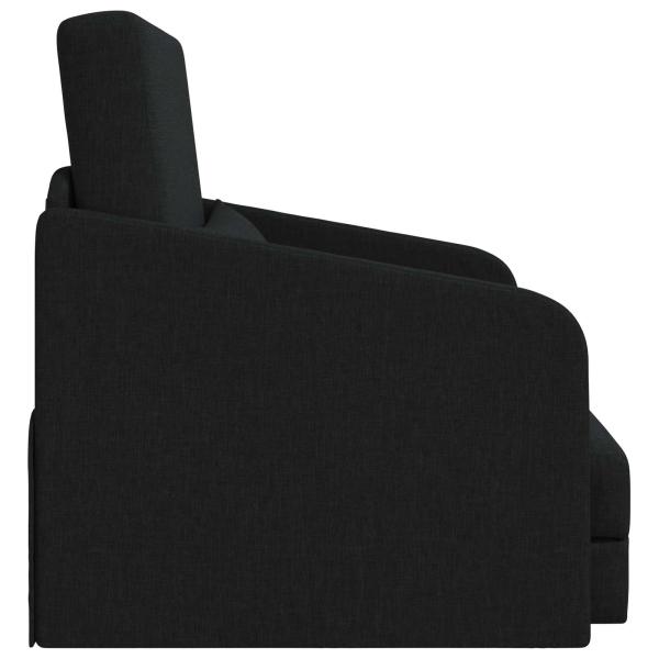 Klappsofa Bett Schwarz 65 x 80 x 83 cm Stoff