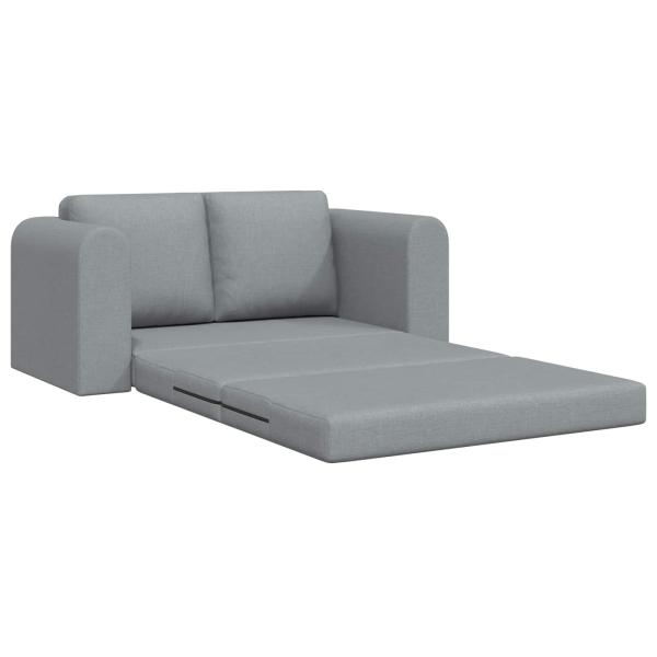 Klappsofa Bett Hellgrau 148 x 71 x 83 cm Stoff