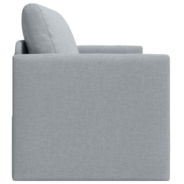 Klappsofa Bett Hellgrau 124 x 71 x 78 cm Stoff