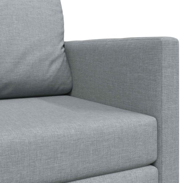 Klappsofa Bett Hellgrau 124 x 71 x 78 cm Stoff