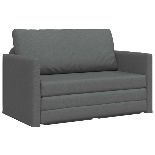 Klappsofa Bett Dunkelgrau 124 x 71 x 78 cm Stoff