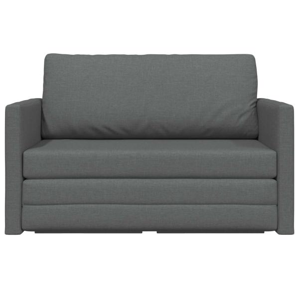 Klappsofa Bett Dunkelgrau 124 x 71 x 78 cm Stoff