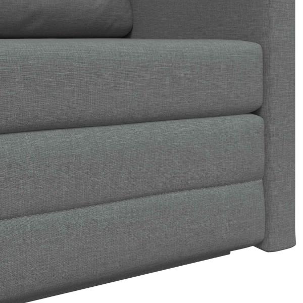 Klappsofa Bett Dunkelgrau 124 x 71 x 78 cm Stoff