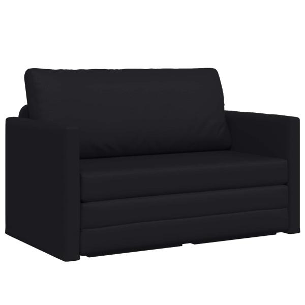 Klappsofa Bett Schwarz 124 x 71 x 78 cm PVC