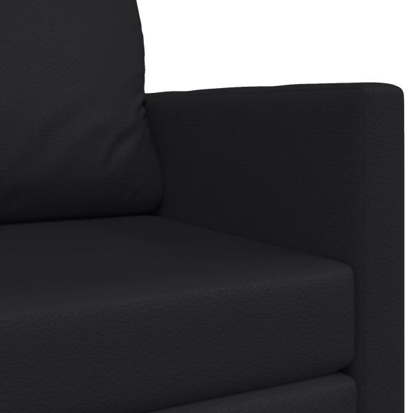 Klappsofa Bett Schwarz 124 x 71 x 78 cm PVC