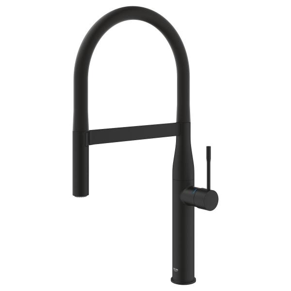 GROHE Essence Einhand-Spültischbatterie, mit Profibrause, phantom black (30503KF0)