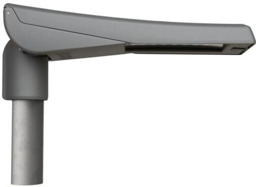 ARDEBO.de Schuch LED-Außenleuchte VIA, 16W, 70W, 2720lm, 10950lm, IP66, asymetrisch-breitstreitstrahlend, 4000K, grau (51 L100 VARIO)