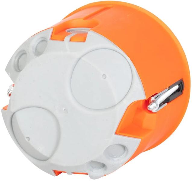ARDEBO.de f-tronic E3700TC HW Geräte-Verbindungsdose für Holzbau, Ø=68mm, t=62mm, luftdicht, orange (7360072)