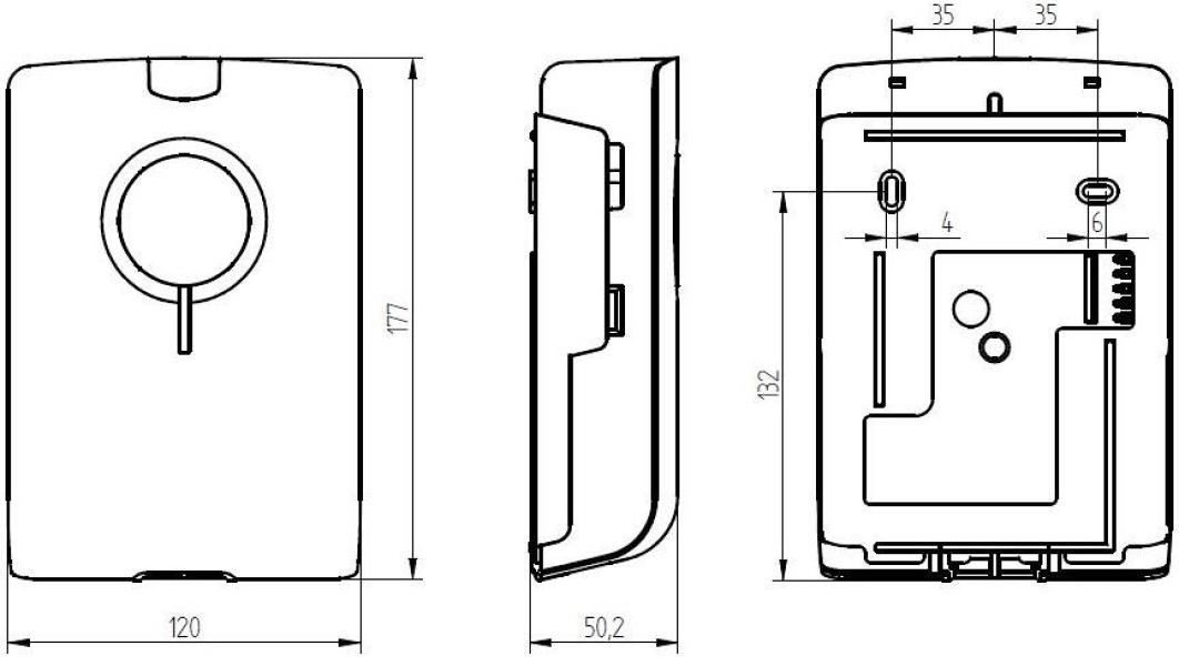 Grothe Elektronischer Gong der Serie CHROMA 12 polyphone Klingeltöne Superhelle Blitzlicht- LED, weiß (CROMA 150 WS)