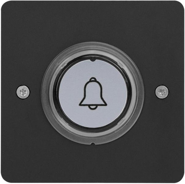 ARDEBO.de Grothe Funksender AP/UP, quadratisch, Schwarz (MISTRAL SE07 Q AP/UP SW)