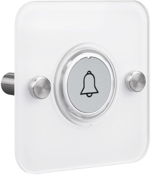 ARDEBO.de Grothe Funksender AP, quadratisch, Acryl Weiß Blende (MISTRAL SE07 Q AP WS)