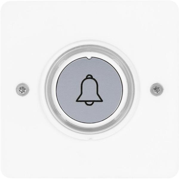 ARDEBO.de Grothe Funksender, AP/UP, quadratisch, Batterie, weiß (MISTRAL SE07 Q AP/UP WS)