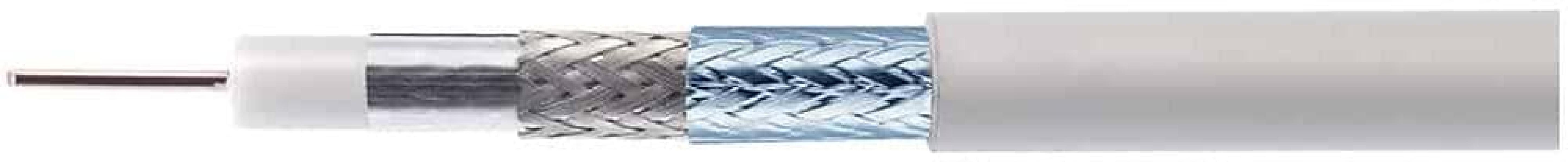 ARDEBO.de Kathrein LCD 111 A+ light Koaxialkabel für Innen, Eca, Einwegspule, weiß (215500020) 100m