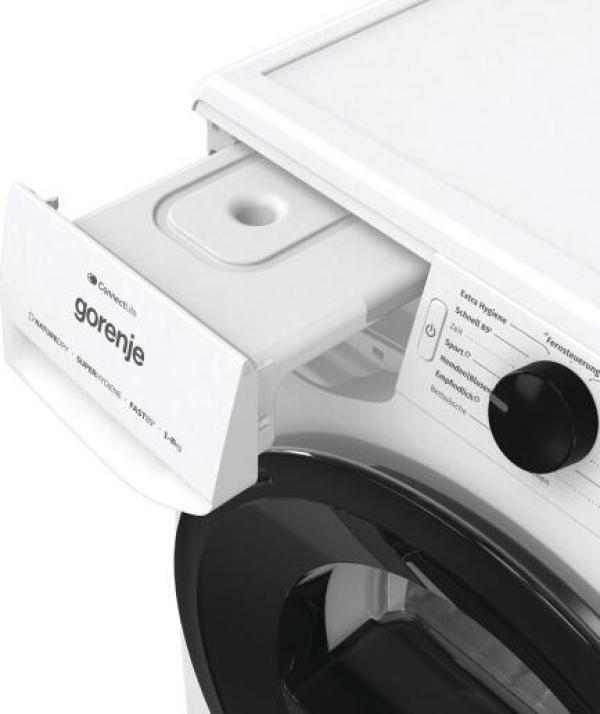 Gorenje DPNE82/GN EEK: D 8 kg Wärmepumpentrockner, 60 cm breit, StableTech, WaveActive Trommel, WLAN, Trommelinnenbeleuchtung, 16 Programme, weiß