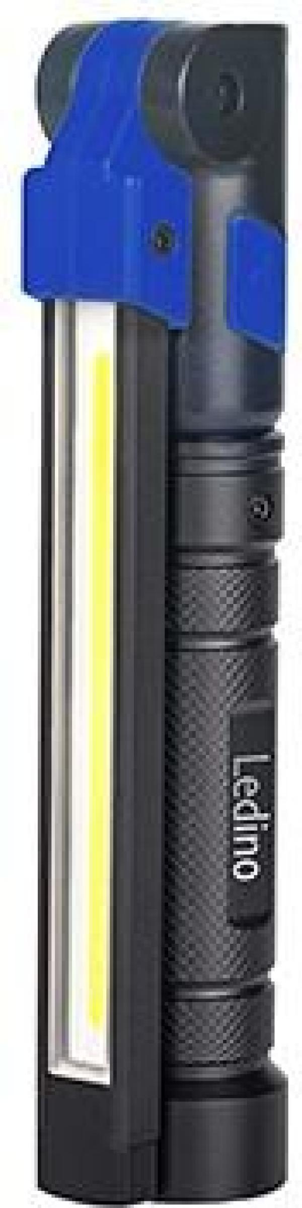 ARDEBO.de Ledino Akkuhandleuchte Lehen, 7W, 800lm, IK07, schwarz (11140076001022)