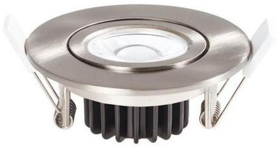 ARDEBO.de Ledxon EBS-FLSB-6-830-40N-S Einbau-Strahler flat, schwenkbar, 6W, 610lm, 3K, 40°, Nickel (7008117)
