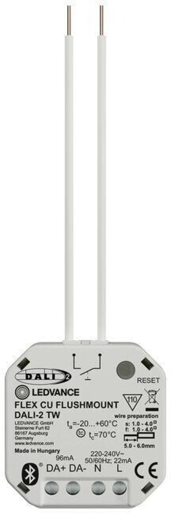 ARDEBO.de LEDVANCE Flex Control Unit Flush Mount, DALI-2 TW Steuergerät, hellgrau (4058075841901)