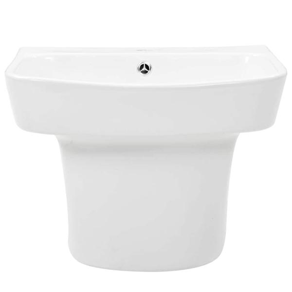 Waschbecken Weiß 50 x 45 x 41 cm Glasierte Keramik
