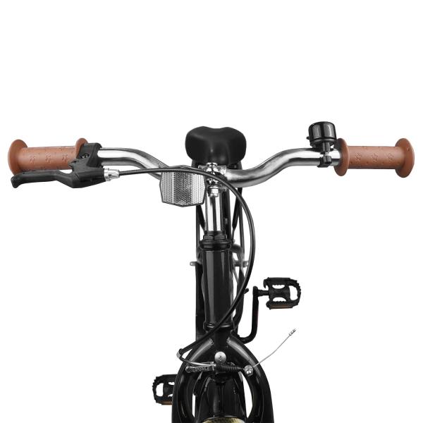 Kinderfahrrad 20 Zoll für 6-11 Jahre alt Schwarz