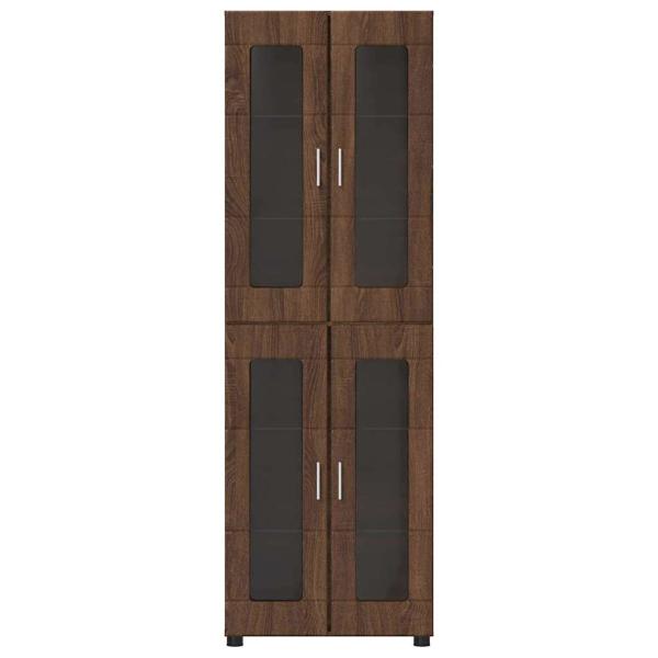 Highboard Braun Eichen-Optik 60 x 35 x 182 cm Holzwerkstoff