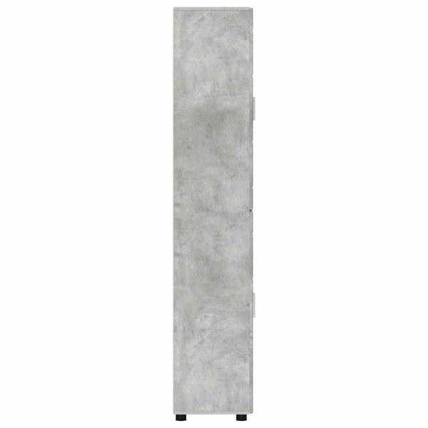 Highboard mit Regal Beton Grau 60 x 35 x 182 cm Holzwerkstoff