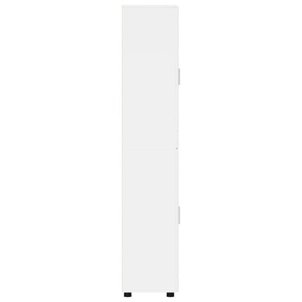 Highboard mit Tür Hochglanz Weiß 60 x 35 x 182 cm Holzwerkstoff