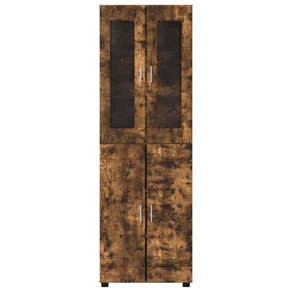 Highboard Geräucherte Eiche 60 x 35 x 182 cm Holzwerkstoff