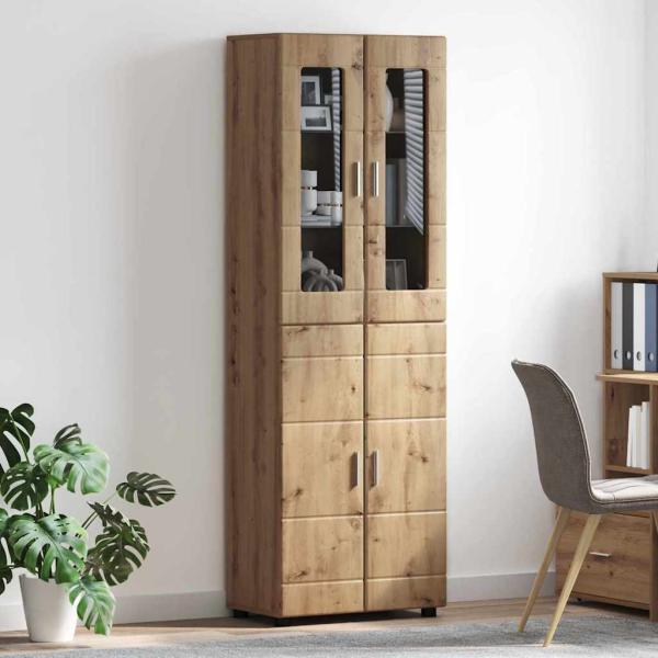 Highboard mit Tür Artisan-Eiche 60 x 35 x 182 cm Holzwerkstoff