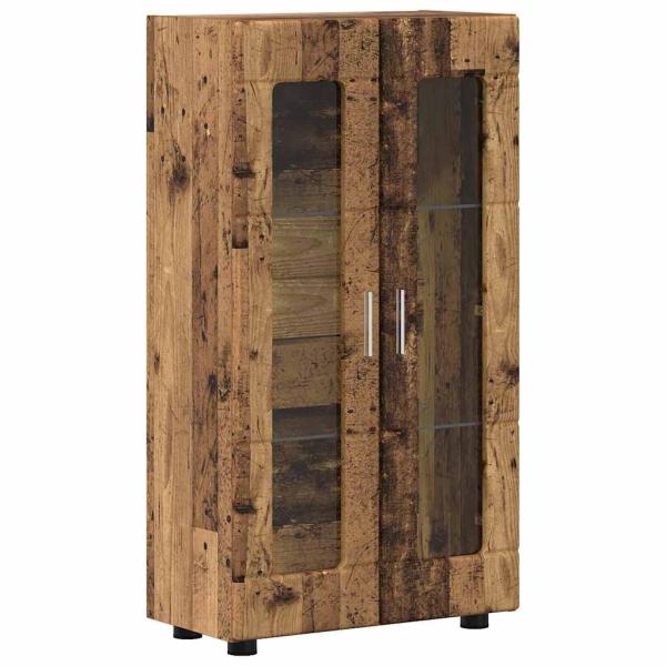 TV-Schrankset mit Schubladen mit Regal Altholz Holzwerkstoff