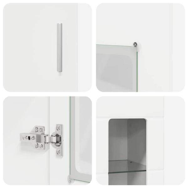 TV-Schrankset mit Schubladen mit Regal Weiß Holzwerkstoff